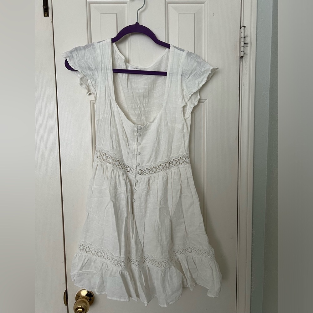 Hello Molly White Mini Dress 🫐